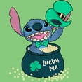 thumbnail image 2 of Girl's Lilo & Stitch Lucky Me Leprechaun Stitch  Graphic Tee Green Apple Medium, 2 of 4