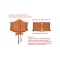 thumbnail image 4 of INSPIRE CHIC Women's Elastic Wide Corset Belts, Vintage Lace-up Tied Cinch Waspie Waist Belt for Dresses 27.2x7.7" Camel, 4 of 6