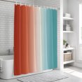 thumbnail image 6 of Red Light Blue Ombre Bathroom Shower Curtains with 12 Hooks Polyester Waterproof Shower Curtain for Stalls and Bathtubs Abstract Modern Art Aesthetics Decorative Bathroom Privacy Curtain 36x72 Inches, 6 of 9