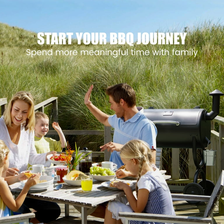 Z Grills 550B Small Wood Pellet Grill, 8-in-1 BBQ with PID
