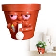thumbnail image 2 of GQDIN Smoking Planter Pot for Succulents & Houseplants, Mini Resin Plant Pot for Succulents & Cacti, Funny Human Face Design, Desk Home Kitchen Garden Decor,Home Decoration Artwork, 2 of 9