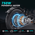 thumbnail image 6 of DTTZH Class 3 Electric Bike for Adults, 60V 30Ah Battery, 750W Motor Ebike, 7-Speed, 20" x 4" Fat Tire, UL 2849 Certified, 6 of 13