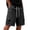 Black, variant on Mens Cargo Shorts Elastic Waist Drawstring Mesh Storage Pockets Comfortable Light Fabric Outdoor Hiking Fishes Street Daily Bermudas Shorts for Men