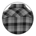 thumbnail image 3 of Gioberti Men's Western Brushed Flannel Plaid Checkered Shirt w/ Snap-on Button, 3 of 5