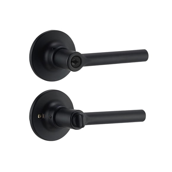 Manija Para Puerta Principal Profesional Latón Negro Mate 14