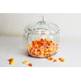 thumbnail image 5 of Necessia 2.2 Qt. (70 oz.) Glass Pumpkin Jar with Matching Glass Lid - Festive Pumpkin Shape, Perfect for  and Autumn Decor, Ideal for Storing Candies and Cookies, 5 of 6