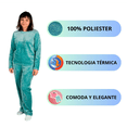 thumbnail image 5 of Conjunto De Pijama para Dama SILK DREAMS | Conoce Nuestra línea de Pijamas para Mujer | Suave + Cómoda + Térmica = ¡Perfección! | Pijama De Noche y/o Dia (Extra Grande), 5 of 5