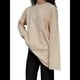 thumbnail image 3 of Camisetas de Larga con Cuello Redondo Extragrande para Mujer, Blusas Básicas de Otoño, Ropa Informal de Entrenamiento Y2K. Albaricoque L, 3 of 7