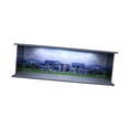 thumbnail image 2 of Vitrina de coche fundido a presión con luces LED, estuche de exposición de garaje de protección, paisaje Diorama, estacionamiento para coches de Estilo E, 2 of 8