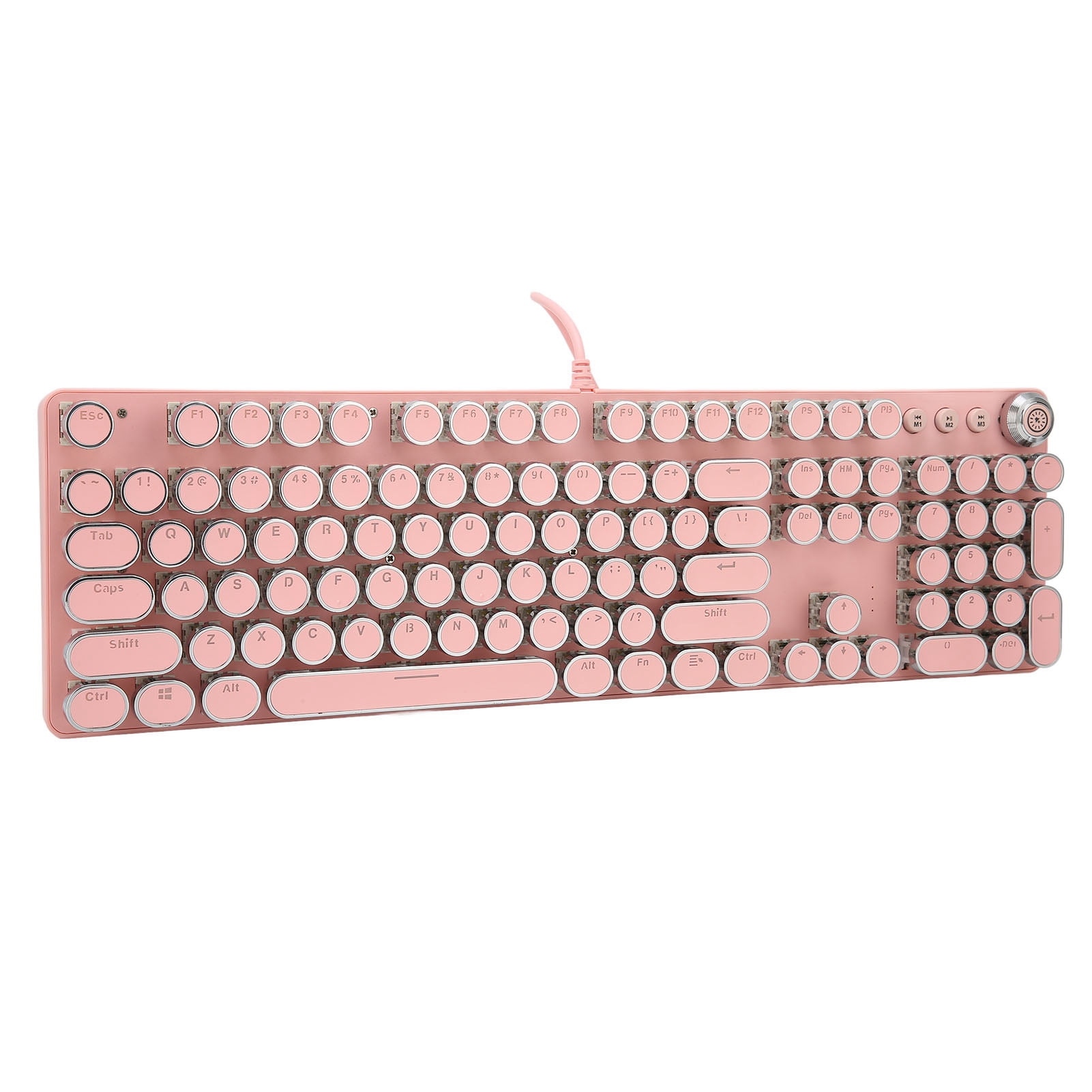 Blue Switch Keyboard,Mechanical Keyboard 104 Keys Mechanical Gaming Keyboard Wired Mechanical Keyboard Solid Performance
