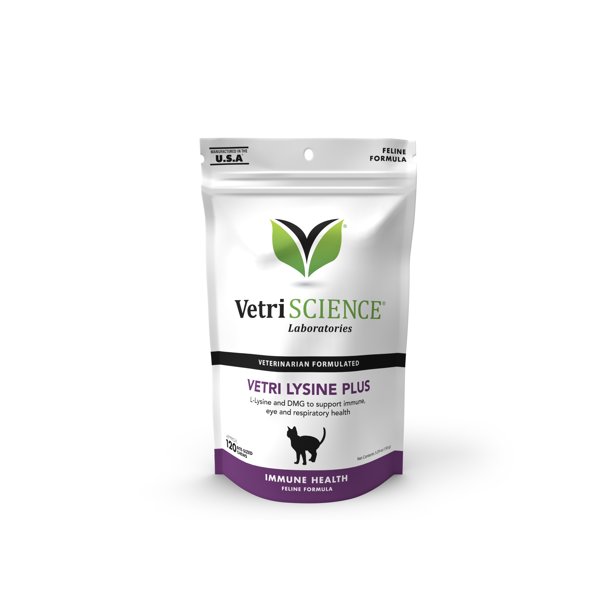 VETRISCIENCE Vetri Lysine Plus Immune & Respiratory Supplement for Cats