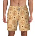 thumbnail image 2 of Goofa Squirrel And Nuts Printed Men's Swim Trunks Board Shorts Quick Dry Mens Swimming Trunks with Compression Liner,Breathable Fit Hawaii Beach Shorts-Large, 2 of 9