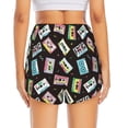 thumbnail image 4 of Haiem Colorful Retro Tape Women's 2 in 1 Running Shorts - Lightweight Athletic Workout Gym Yoga Breathable Sports Shorts Liner with Phone Pockets-Small, 4 of 9