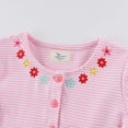 thumbnail image 4 of Trendfront Girls Floral Embroidery Dresses Crewneck Short Sleeve A Line Dress Flower Print Casual Spring Outfit Everyday Dresses, 4 of 6