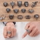thumbnail image 3 of Anillo Vintage Punk Con Calavera Animal Para Hombres Acero Inoxidable Steampunk Retro Cruz Anillos De Gótico, 3 of 4