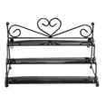 thumbnail image 1 of Metal Nail Polish Organizer Holder Table Nail Posh Dispaly Organizing Rack (Black), 1 of 6