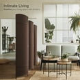thumbnail image 3 of Sorbus 6 Panel Room Divider Tall Privacy Partition Screen Extra Wide Double Hinged Mesh Hand-Woven Folding Wall Divider - 6ft, 3 of 6
