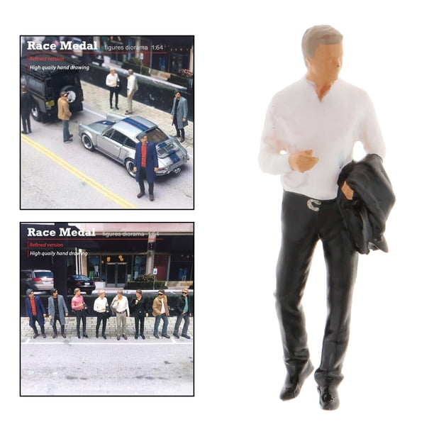Diorama Hombre con trajes de la calle 1:64 Perfecl 4 estilo