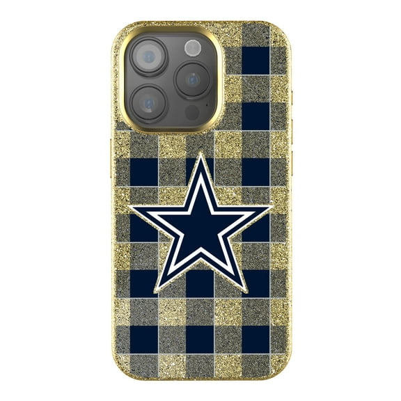 Keyscaper Dallas Cowboys Plaid Bling iPhone Case