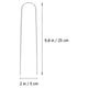 thumbnail image 2 of Houderco 8Ud Estacas De Metal En Forma De U Para Jardín Resistentes Para Uso En Exteriores, 2 of 8