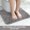 Gray, variant on Bath Rug, U Shaped Contour Toilet Mat, 20x24 inch, Non-Slip Water Absorbent Soft Plush, Machine Washable for Bathroom, Gray