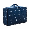 thumbnail image 1 of Baohd Sac de Rangement Sac de Voyage Pochette à Jouets Pratique Durable Extérieur Résistant à l'Usure Anti-Poussière Bleu Chat, PVC L, 1 of 6