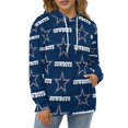 thumbnail image 4 of Football Cowboys 3D Print Hoodie Men Women Autumn Thin Pullover Sweatshirt Vintage Streetwear Tops, 4 of 6