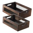thumbnail image 5 of CUTICATE 2 Pieces Storage Baskets Bread Baskets Wood Display Organizer Food Storage for Pantry Restaurant Countertop Living Room Table, 5 of 8