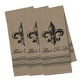 thumbnail image 3 of DII Modern Cotton Assorted French Printed Dishtowels in Taupe Brown (Set of 3), 3 of 4
