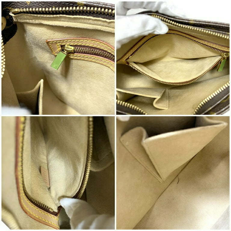 Authenticated Used Louis Vuitton Looping MM Brown Beige Monogram M51146  FL0081 LOUIS VUITTON Handbag Ladies Nume Leather 