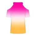 thumbnail image 5 of Womens Blouses Dressy Casual On Sale Basic Fitted Tees Women Fashion Tops Sexy Letter Print Tee, 5 of 5