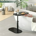 thumbnail image 6 of SUSUZI Portable Oval End Table Small C-Shaped Side Table, Height Adjustable, MDF and Metal, 6 of 8