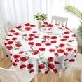 thumbnail image 1 of Round Tablecloth 60 Inch Water Resistant Table Cover Waterproof Tablecloth, 1 of 5