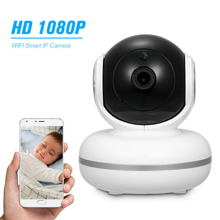 1080P PTZ Indoor IP Camera with External TF Card Slot WiFi Home Camera Support Night Vision Motion Detection Clear Sound Two-Way Audio Phone APP Remote Monitor for Baby/Elder/Nanny/Pet