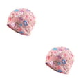 thumbnail image 4 of Transemion Bonnet Décontracté Hijab Musulman Imprimé Floral Turban Coloré Protection des Oreilles Ajustable Bonnet de Nuit Rose Fleur 2Ensemble, 4 of 6