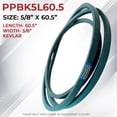 thumbnail image 3 of Proven Part Drive Belt 5/8 In X 60.50In Fits Grasshopper 218, 220, 382034, 3 of 5