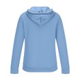 thumbnail image 4 of HOOMEUMY Mens Hoodie Athletic Jacket Drop Shoulder Clothes Fashion 2025 Trendy Classic Solid Coat Front Open Jacket Zipper Design Casual Workout Light Blue XXXL, 4 of 5