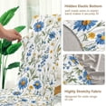 thumbnail image 5 of Yayeee 2 Pack Dining Chair Covers Stretch Parson Chairs Slipcovers Seat Protector, Blue Floral, 5 of 6