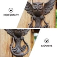thumbnail image 3 of 1pc American Style Iron Knocker Vintage Owl Crafts Door Knocking Handle, 3 of 8