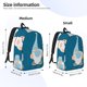 thumbnail image 2 of Disketp Nurse Doctor Gnomes print Canvas Backpack Lightweight Travel Daypack Student Rucksack Laptop Backpack-Small, 2 of 5
