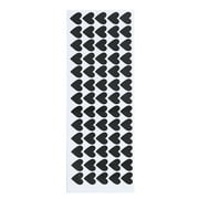 65pcs Removable Heart Wall Stickers Vinyl Stickers Home Decor (Black)