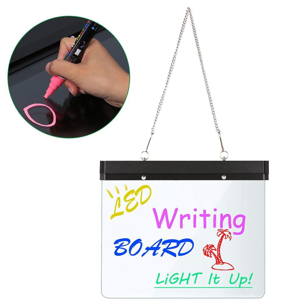 12 x 10 Inch Flashing Illuminated Erasable Neon LED Message Menu Sign