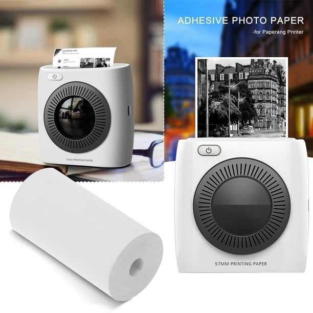 Papel Para Imprimir 5 Rollos De Papel Fotográfico Adhesivo De Impresión No Adhesivo Para Impresora Fotográfica Paperang