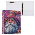 thumbnail image 3 of Haosy Hardcover 3 Ring Binder 1.5 Inch Ring Decorative Binder Organizer for Home School Office, Cute Gnome and Star, 3 of 10