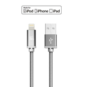 Lax Gadgets Lightning USB Cable for iPhone/iPad/iPod Touch Space Gray (lghtcblMFi4ft-gry)