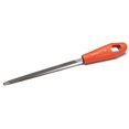 thumbnail image 2 of Crescent Nicholson 6" Triangle Single Cut Extra Slim Taper File with Red Handle - 21736NN, 2 of 3
