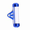 thumbnail image 3 of M Buder Tubo De Disco De Impuestos Para Motocicleta Universal Soporte Cilíndrico Impermeable Marco De Aleación De Aluminio Y Vidrio Orgánico Alta Calidad Modificación Azul, 3 of 9