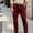 Wine, variant on Mens Corduroy Pants Straight Wide Leg Button Work Pants Vintage Cargo Pants with Multi Pockets for Streetwear