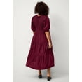 thumbnail image 2 of Ellos Plus Size Short Sleeve Smocked Bodice Midi Dress, 2 of 2