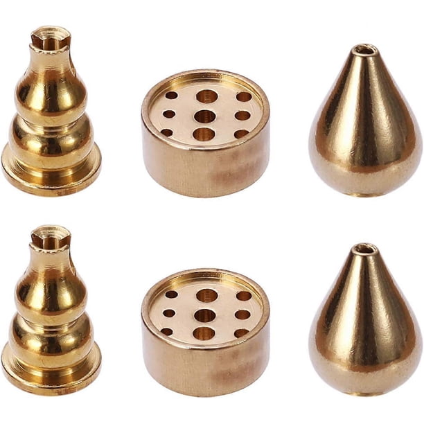 Incense Holder, Coil Incense Burner, Incense Cone Burner, Incense Sticks Burner, 3 Styles Brass,6 Pieces